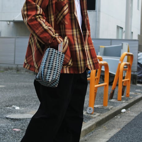 BUILDING  "FRINGE BUCKETBAG" (DOBBY CHECK)
