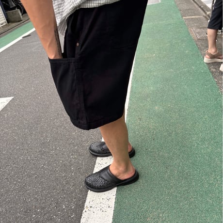 RELAX FIT "Double Knee pocket denim Beachshorts"