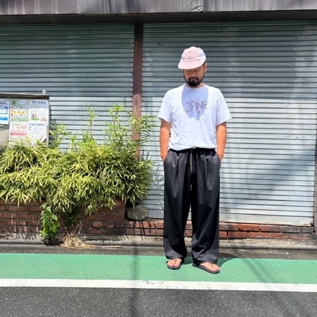 SLIDERSTORE  "極太イージーパンツ"  - SUPERFINE 130'S ﾒﾘﾉｳｰﾙﾌﾞﾗｯｸ-