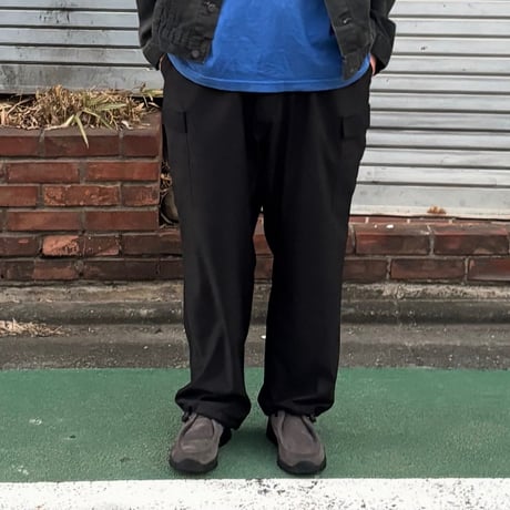 00's deadstock "MOCEAN" Stretch Patrol Pantの 大きいサイズのウエストにゴム、裾にも紐を入れたパンツ