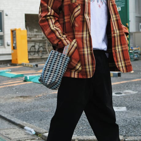 BUILDING  "FRINGE BUCKETBAG" (DOBBY CHECK)