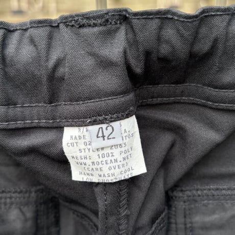 00's deadstock "MOCEAN" Stretch Patrol Pantの 大きいサイズのウエストにゴム、裾にも紐を入れたパンツ