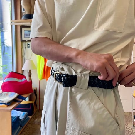 RELAX FIT  "IMAGEN DE Mexico 🇲🇽 Leather mesh belt"