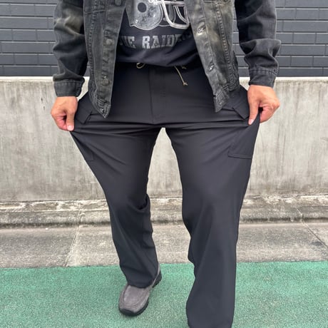 00's deadstock "MOCEAN" Stretch Patrol Pantの 大きいサイズのウエストにゴム、裾にも紐を入れたパンツ