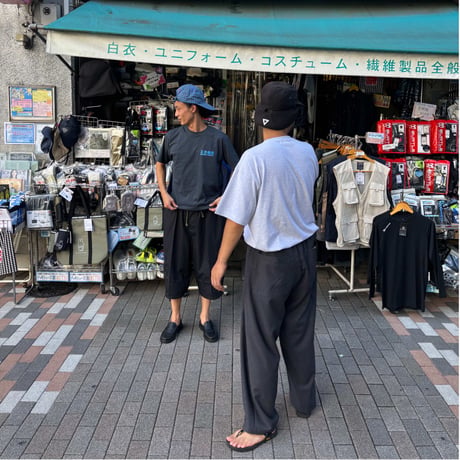 SLIDERSTORE  "極太イージーパンツ"  - ﾄﾛﾋﾟｶﾙｳｰﾙﾁｬｺｰﾙｽﾄﾗｲﾌﾟ -