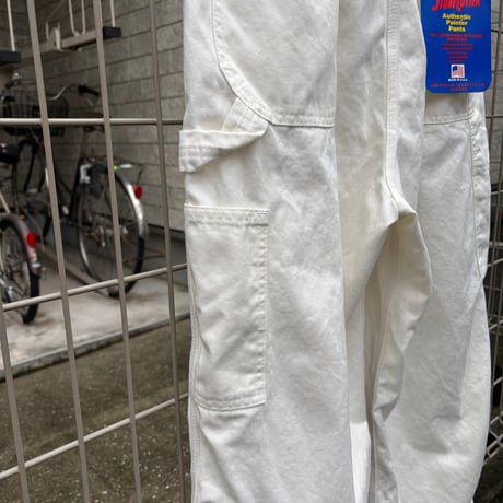 80's deadstock "universal overall" の50㌅! 生成りﾍﾟｲﾝﾀｰﾊﾟﾝﾂの腰にゴムと紐を入れたﾊﾟﾝﾂ