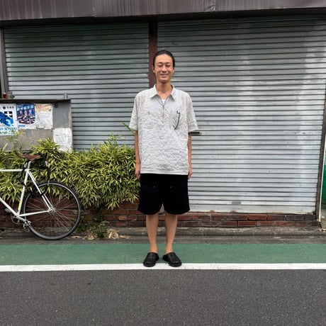 RELAX FIT "Double Knee pocket denim Beachshorts"