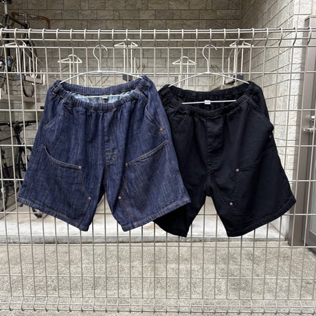 RELAX FIT "Double Knee pocket denim Beachshorts"