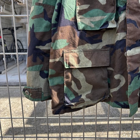 80's deadstock US Military "Woodland BDU shirt"