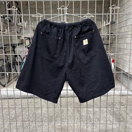 RELAX FIT "Double Knee pocket denim Beachshorts"