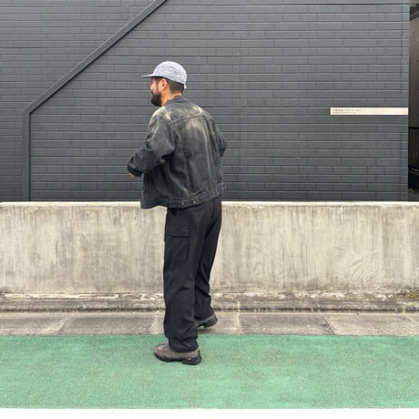 00's deadstock "MOCEAN" Stretch Patrol Pantの 大きいサイズのウエストにゴム、裾にも紐を入れたパンツ