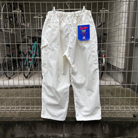 80's deadstock "universal overall" の50㌅! 生成りﾍﾟｲﾝﾀｰﾊﾟﾝﾂの腰にゴムと紐を入れたﾊﾟﾝﾂ