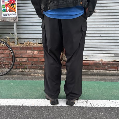 00's deadstock "MOCEAN" Stretch Patrol Pantの 大きいサイズのウエストにゴム、裾にも紐を入れたパンツ