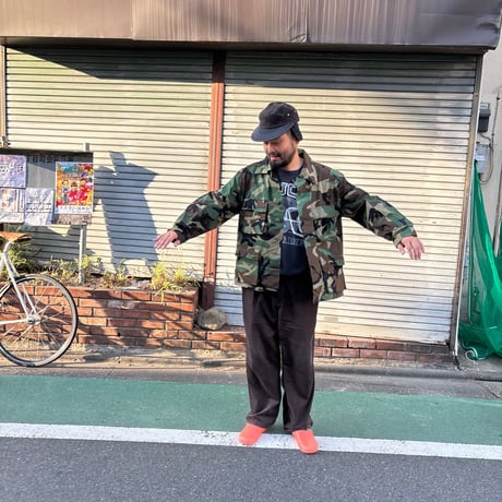 80's deadstock US Military "Woodland BDU shirt"