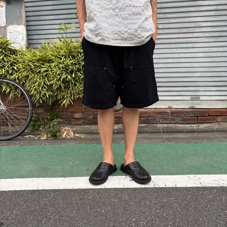 RELAX FIT "Double Knee pocket denim Beachshorts"