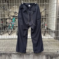 00's deadstock "MOCEAN" Stretch Patrol Pantの 大きいサイズのウエストにゴム、裾にも紐を入れたパンツ