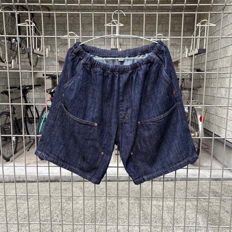 RELAX FIT "Double Knee pocket denim Beachshorts"