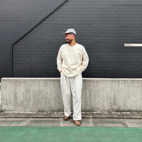 80's deadstock "universal overall" の50㌅! 生成りﾍﾟｲﾝﾀｰﾊﾟﾝﾂの腰にゴムと紐を入れたﾊﾟﾝﾂ
