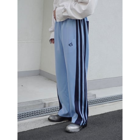 four line track pants【saxe blue】