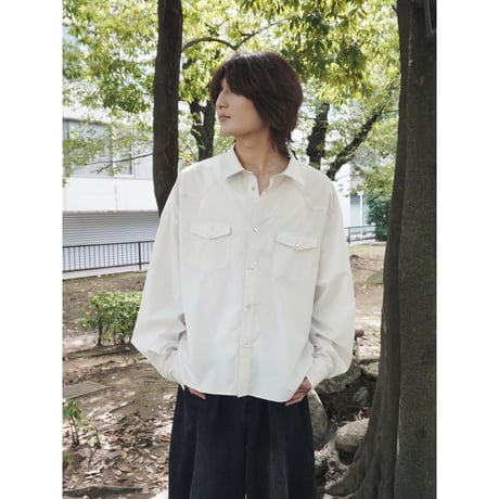refined western shirt【off white】