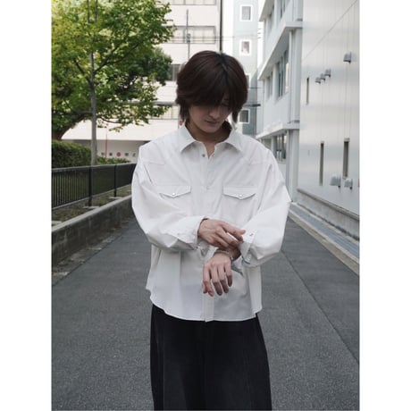 refined western shirt【off white】