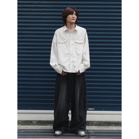 refined western shirt【off white】
