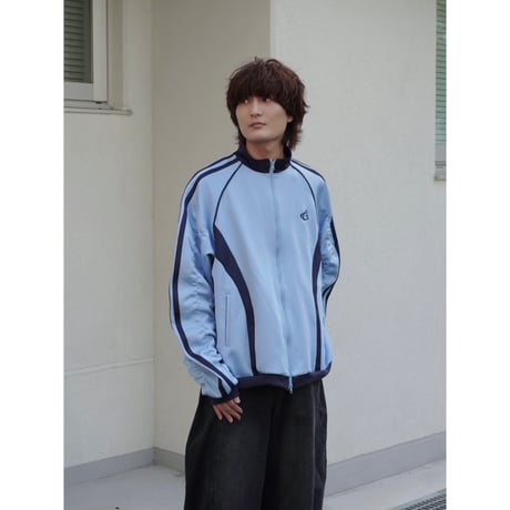 gather track jacket【saxe blue】