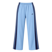 four line track pants【saxe blue】