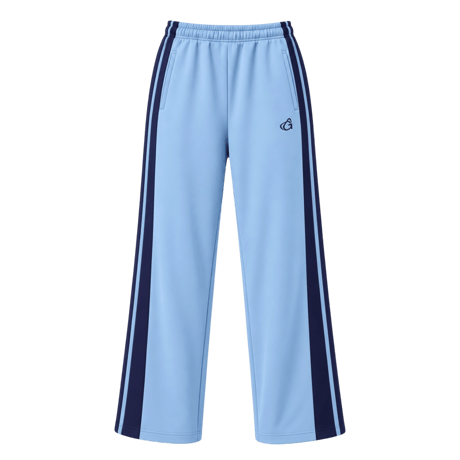 four line track pants【saxe blue】