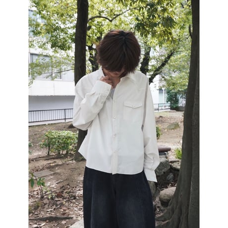 refined western shirt【off white】