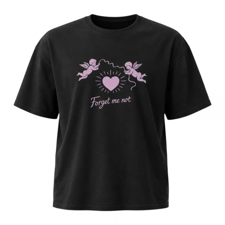 forget me not society tee【black】