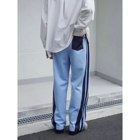 four line track pants【saxe blue】