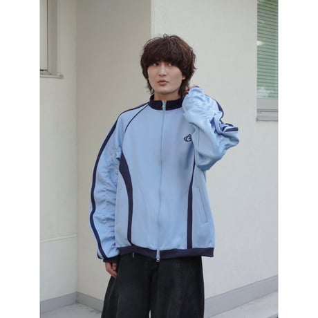 gather track jacket【saxe blue】