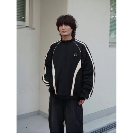 gather track jacket【black】