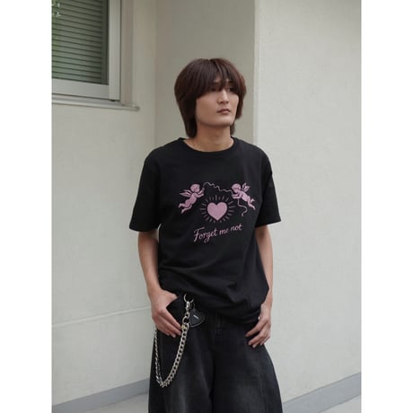 forget me not society tee【black】