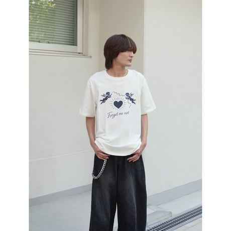 forget me not society tee【white】