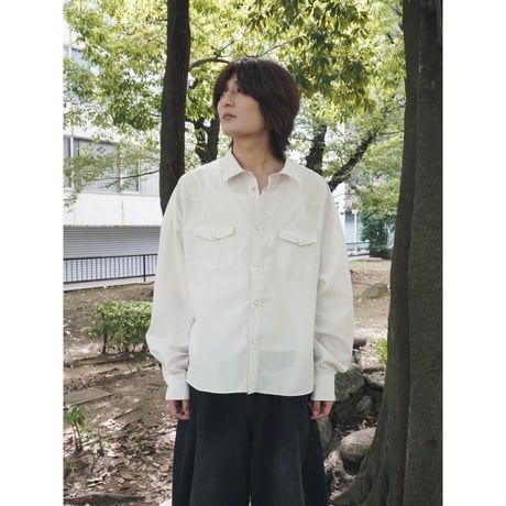 refined western shirt【off white】