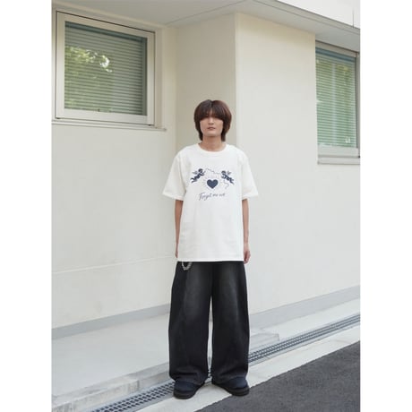 forget me not society tee【white】