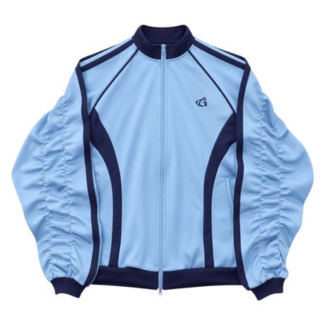 gather track jacket【saxe blue】