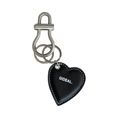 stitched heart key ring