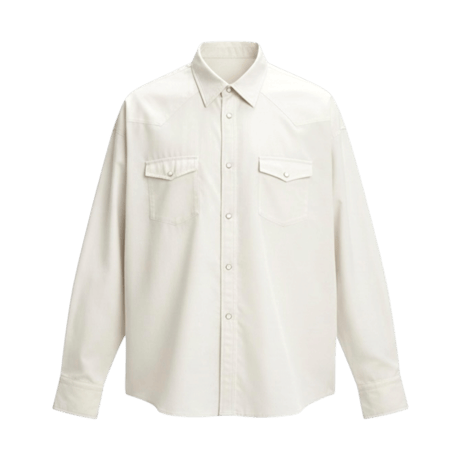 refined western shirt【off white】
