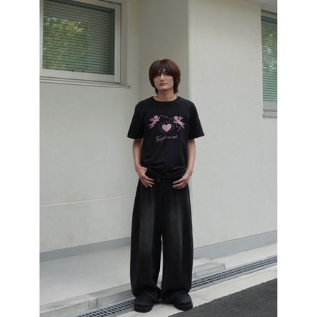 forget me not society tee【black】