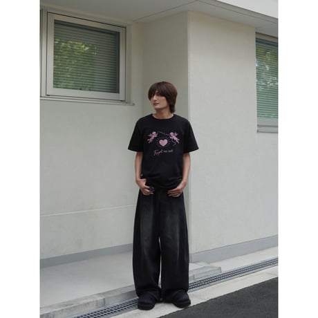 forget me not society tee【black】