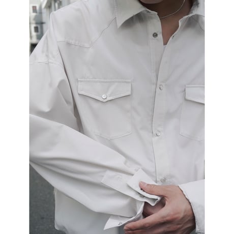 refined western shirt【off white】
