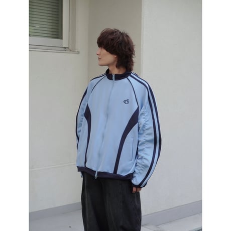 gather track jacket【saxe blue】