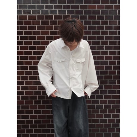 refined western shirt【off white】