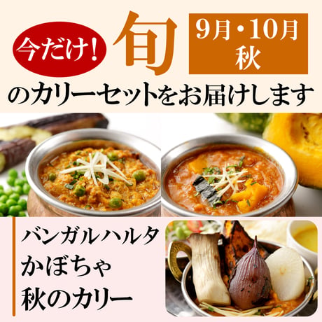 今だけ！旬★★9・10月/秋★★のカリー（3種）詰め合わせ