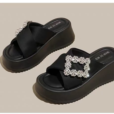 Luxe Bijou Thick Sole Sandals