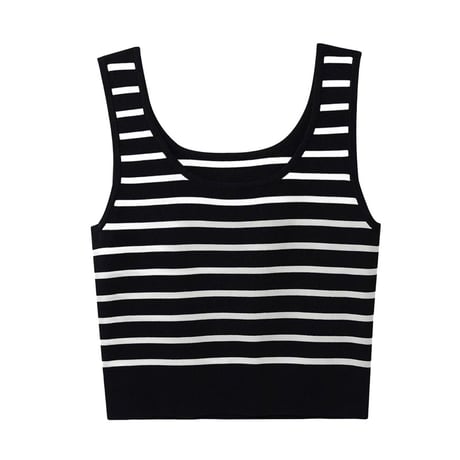 French Border Knit Tank