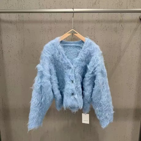 Luxe Curly Mohair Cardigan